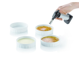 Set creme brulee brander met 4 schaaltjes